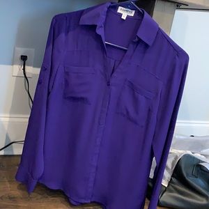 Express portofino shirt - XS- purple